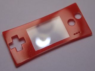 game boy micro faceplate red