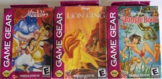 NEW LOT SEGA GAME GEAR GAMES DISNEY ALADDIN ,LION KING, JUNGLE BOOK
