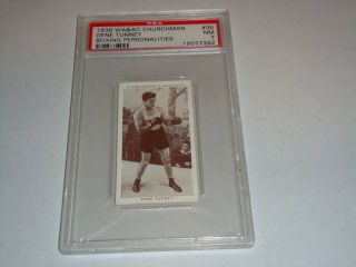 PSA 1938 Gene Tunney Churchmans Cigarettes Boxing Card Tobacco 72