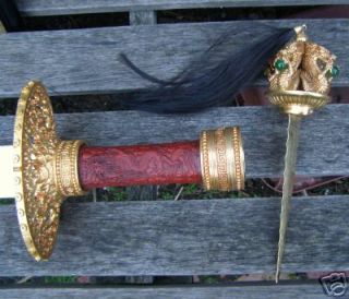 RARE Franklin Mint Dragon Dagger Sword of Genghis Khan