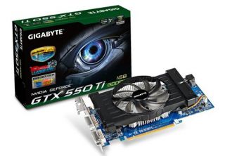 Gigabyte GeForce GTX 550 Ti 1GB GDDR5 PCI Express 2.0DVI I/HDMI/D Sub