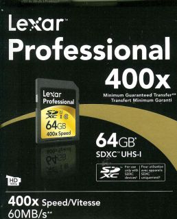 Lexar Professional 64 GB SDXC UHS I Memory Card