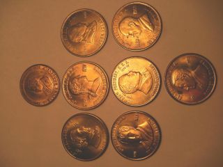  Commemorative Coins Harding Johnson Adams Washington Buchanan