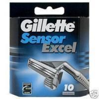 2pk 10 Gillette Sensor Excel Razor Cart 