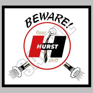 Hurst R Back Beware H Gate Mount Mix Decals Stickers