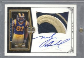 2010 NATIONAL TREASURES MARDY GILYARD 3 COLOR LOGO PATCH ROOKIE GOLD