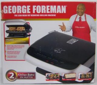 George Foreman GRP4EMB G4 Grill w 4 Interchange Plates
