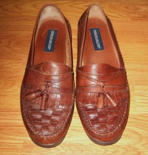 Giorgio Brutini Brown Leather Loafer Shoes Size 11 Med