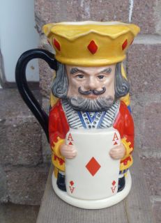 Royal Doulton Queen King of Diamonds Toby Jugs D 6969 Ltd Edition of 2