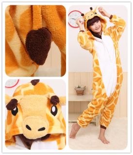  Kigurumi Pajamas Adult Pyjamas Giraffe Cosplay Hollywood Party Costume
