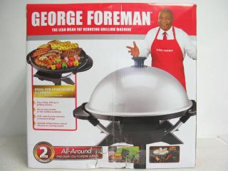 New George Foreman All Around Indoor Grill GGR200RDDS