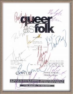 Sharon Gless Hal Sparks Randy Harrison Signed x10 Queer as Folk TV