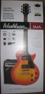 George Washburn Limited Edition Electric Guitar Pak GWLPCSBPAK UPC