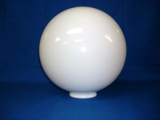 12 White Round Globe Outdoor Light Plastic Fixture Lamp Pole Acrylic