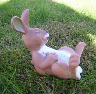 Playful Rabbit Whimsical Animal Garden Statue Lawn Decor
