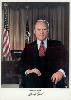  Gerald Ford Autographed Reprint