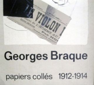 Georges Braque Papiers Collés 1912 1914 Galerie Maeght Litho Original