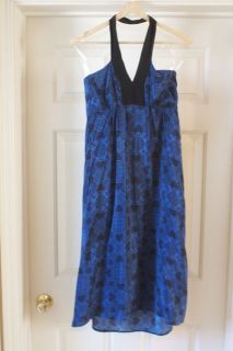 Geren Ford Silk Halter Print Dress Size s Orig $398
