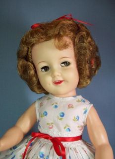 19 Vinyl Shirley Temple Doll by Ideal Flirty Eyes