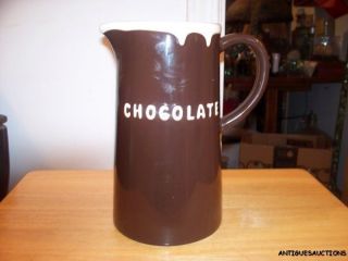 Pottery Barn Chocolate Pot Pitcher