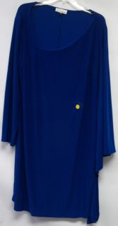 Sublime Jay Godfrey Jersey Knit Bianca Dress Royal Blue 1x New 2nd