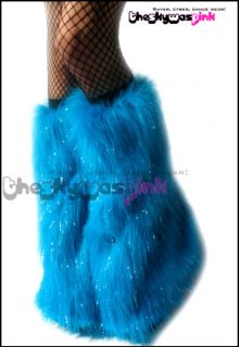 Fluffies Fluffy Furry GoGo Boots Leg Warmers Rave Pants