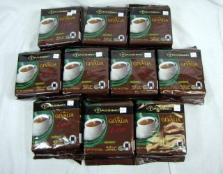 Lot (160) Tassimo Gevalia Kaffe Espresso T Disc Coffee Pods Decaf 10