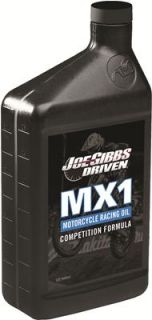 Joe Gibbs Racing Oil Motor Oil, MX1, Powersports, 4 Stroke, Wet Clutch