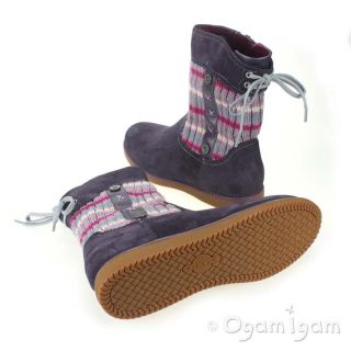 Geox Morgana Girls Violet Sock Boot
