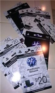  PlayStation Network PSN Gift Card 40 for Collection No Value