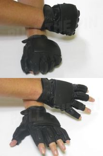 Tactical Fingerless Rappelling Gloves Black SM 2XL