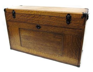 Gerstner Sons Oak Wooden Machinists Tool Chest Box