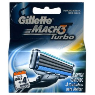 Gillette Mach3 Turbo Razor Blade Refill Mach 3 Cartridges