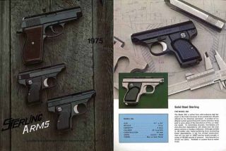Sterling Arms 1975 Pistol Catalog Gasport New York