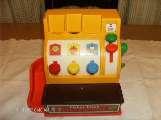 Vintage Collectible 1974 926 Fisher Price Cash Register Toy