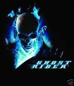 Ghost Rider Blue Flame T Shirt Medium