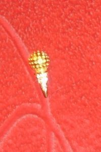 Golf Ball Rhinestone Jewelry Tie Tac Lapel Pin Vintage