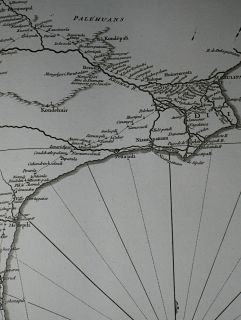 1753 DAnville 2 Sheet Map of Coromandel Coast India