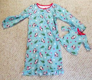  Penguin Pajamas PJs for Girls American Girl 18 Doll s M L