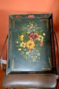 VTG Goodkind & CO. New York Toleware Tray TOLE GORGEOUS Hand Painted