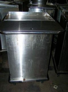 geerpress escort stainless steel janitorial cart up for auction is a