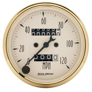 Autometer Golden oldies Series Speedometer 0 120 MPH 3 1 8 Dia