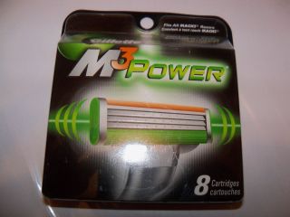 Gillette M3 Power Cartridges 8 Pack for Mach3 Razors 