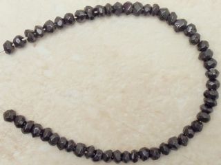 Black Spinel 2 5mm Faceted Rondelle Beads 3 5 Strand