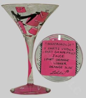 Shopaholic Love My Martini Glass Collection Lolita