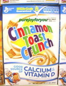 General Mills Cinnamon Toast Crunch Rice Cereal 12 Oz