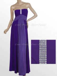 Elegant Purple Strapless Prom Gowns 09257 Size 2XL