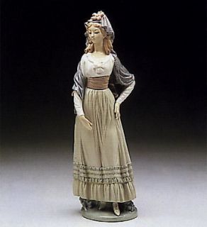 Lladro Goya Lady 5125 Retired 1989 Porcelain Lady Figurine