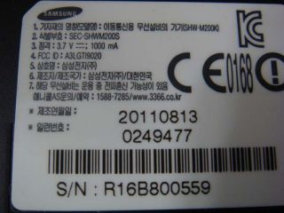 USED SAMSUNG GOOGLE NEXUS S 16GB GTI9020 FACTORY UNLOCKED PHONE BLACK