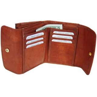 Genuine Leather Ladies Wallet Zippered Pocket 1527CF